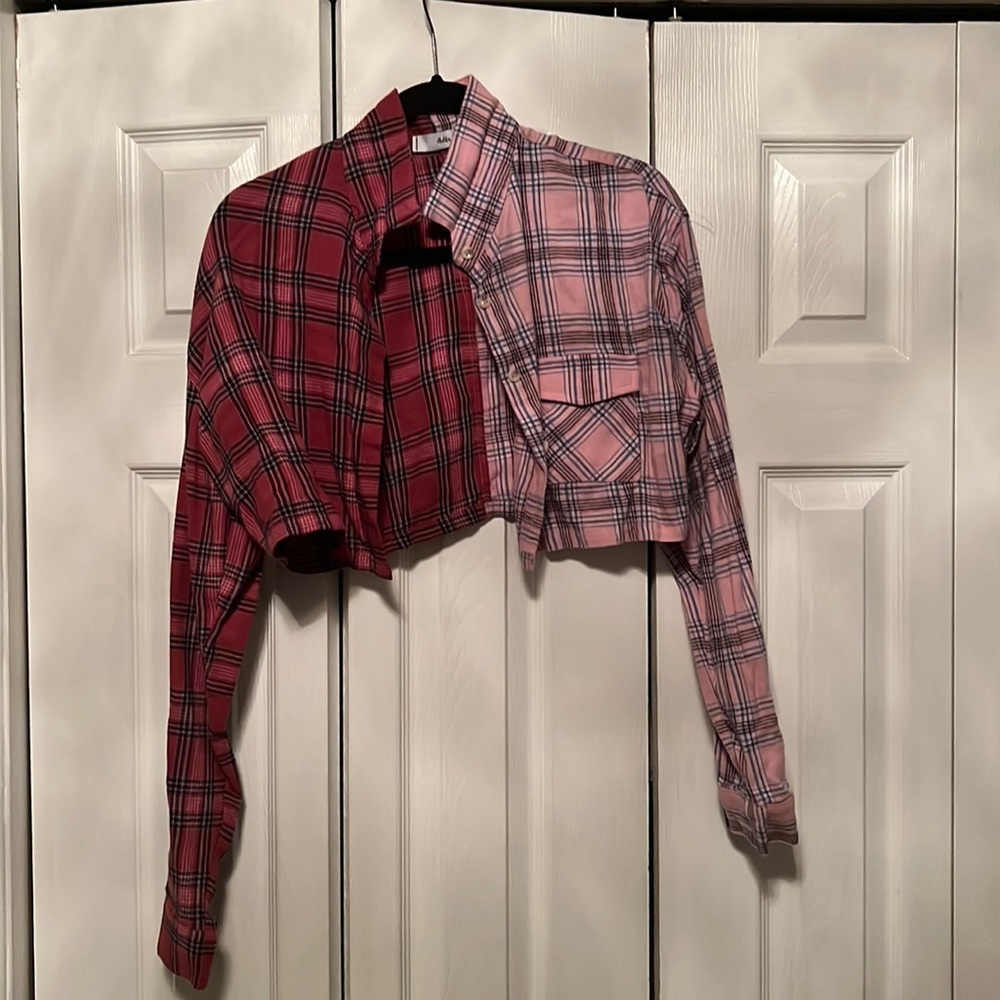 cropped adika flannel